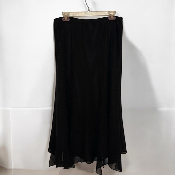 🔥C.O.C CLOTHING OBSESSED COMPANY BLACK ELEGANT MAXI SKIRT - Picture 4 of 6